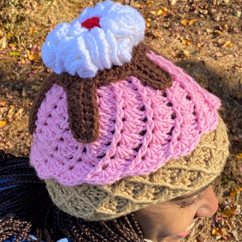 New Handmade Ice Cream Hat Beanie